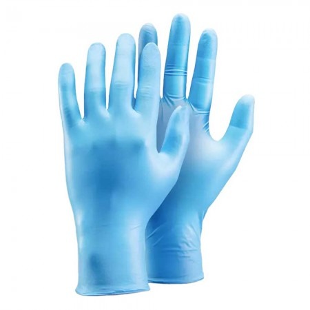 ถุงมือยางไนไตร สีฟ้า รุ่น 9500