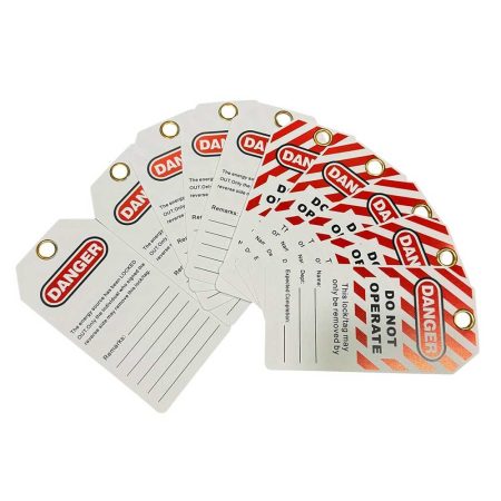 ป้ายเตือน tag out (1แพ็ก บรรจุ 10 ชิ้น)