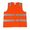 เสื้อกั๊กสะท้อนแสงสีส้ม แถบสะท้อนแสง 3M